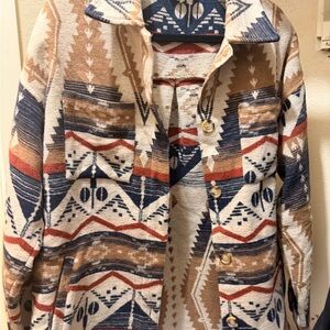 Aztec Patterned Women's Jacket